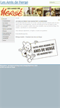 Mobile Screenshot of lesamisdeherge.be